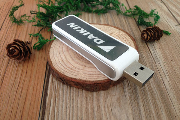 創意紀念發光推拉U盤，定制禮品LED發光U盤